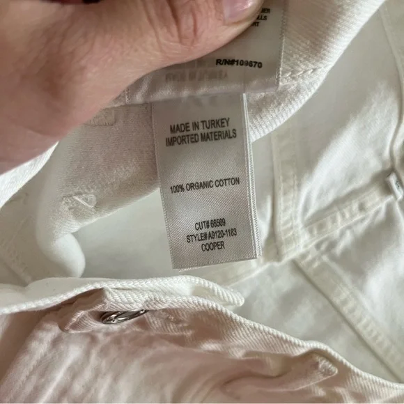 AGOLDE Cooper Relaxed Straight Cargo Jeans‎ White NWOT - Picture 11 of 11